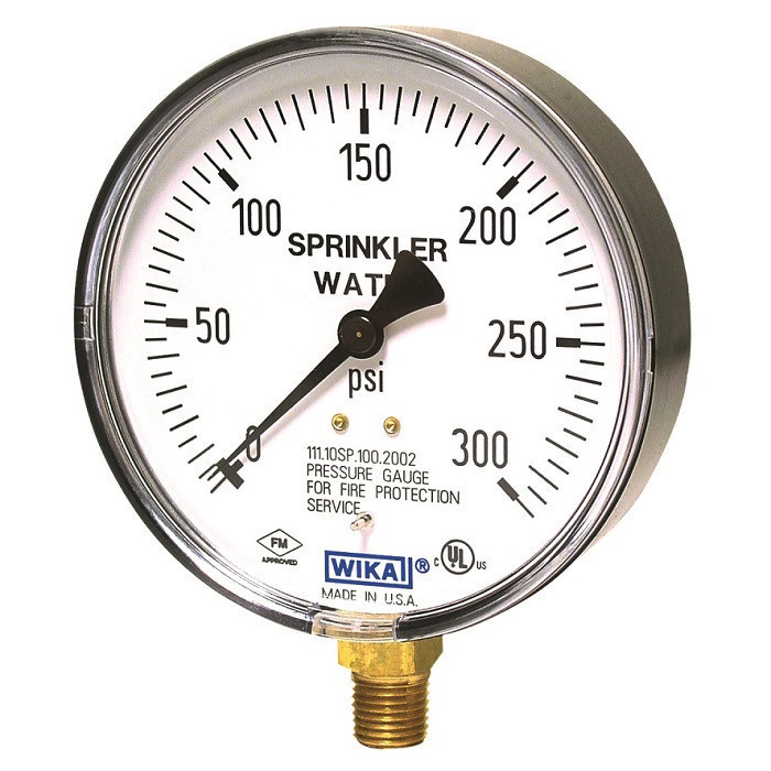 Sprinkler Pressure Gauge Senju Sprinkler Fire Sprinklers